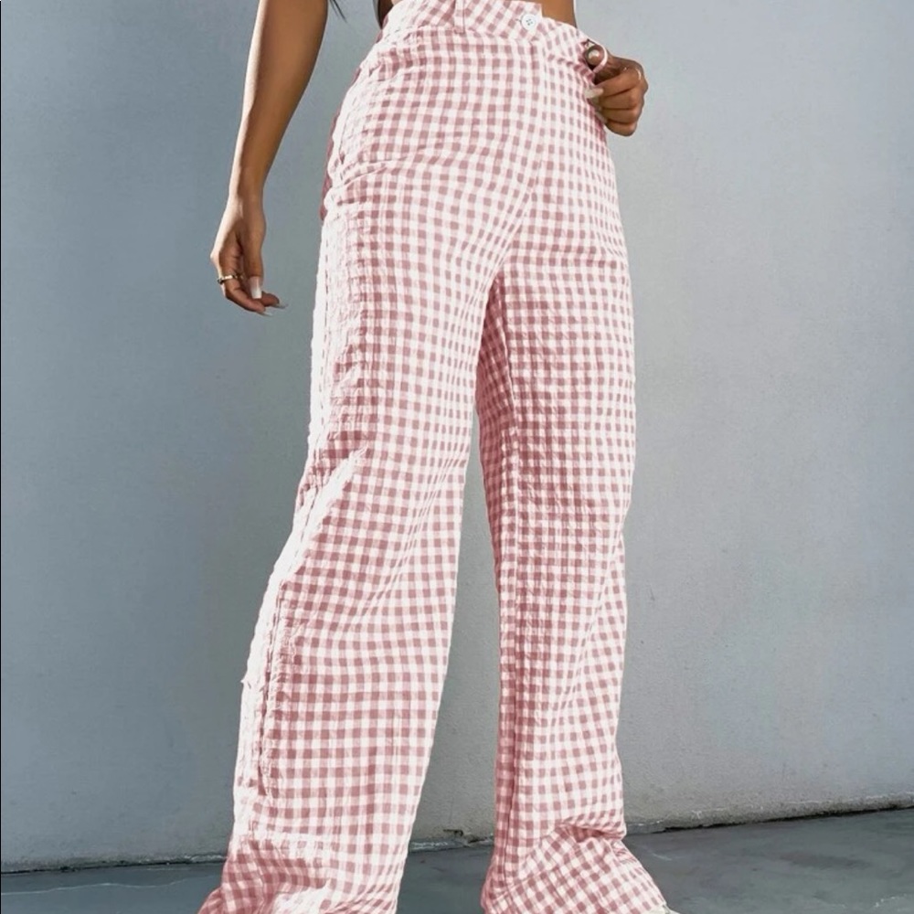 Pink Patterned Pants